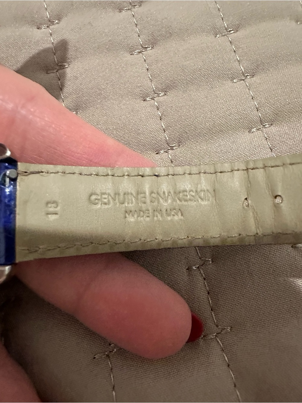 Michele Tropical Paradise Diamond Dial Watch with Blue Strap and Green Motif - Picture 5 of 11